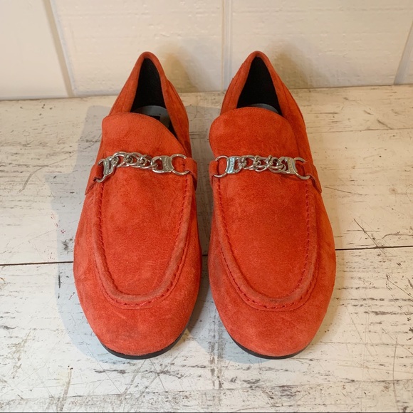 🤩Host Pick Rag & Bone Red Suede Loafers size 38.5 - Picture 2 of 7